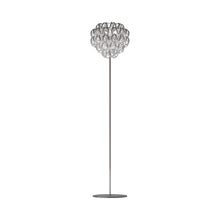 Load image into Gallery viewer, Giogali Floor Lamp in Glossy Chrome/Crystal Silver.
