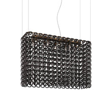 Load image into Gallery viewer, Giogali Rectangular Pendant Light in Black/Matt Bronze (Large).
