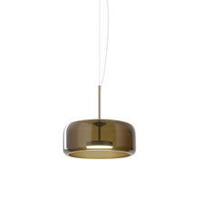 Load image into Gallery viewer, Jube 1G LED Pendant Light in Matt Steel/Burned Earth Transparent.
