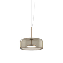 Load image into Gallery viewer, Jube 1G LED Pendant Light in Matt Gold/Smoky Transparent.
