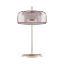 Load image into Gallery viewer, Jube G LED Table Lamp in Matt Gold/Light Amethyst Transparent.
