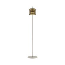 Load image into Gallery viewer, Jube LED Floor Lamp in Matt Steel/Burned Earth Transparent.
