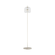 Load image into Gallery viewer, Jube LED Floor Lamp in Matt Steel/Crystal Transparent.

