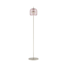 Load image into Gallery viewer, Jube LED Floor Lamp in Matt Steel/Light Amethyst Transparent.
