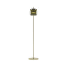 Load image into Gallery viewer, Jube LED Floor Lamp in Matt Gold/Old Green Transparent.
