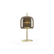 Load image into Gallery viewer, Jube LED Table Lamp in Burned Earth Transparent/Matt Gold (Small).
