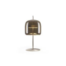 Load image into Gallery viewer, Jube LED Table Lamp in Burned Earth Transparent/Matt Steel (Small).
