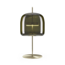 Load image into Gallery viewer, Jube LED Table Lamp in Old Green Transparent/Matt Gold (Medium).
