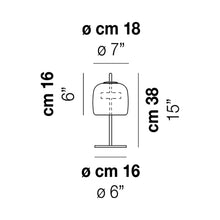 Load image into Gallery viewer, Jube LED Table Lamp - line drawing.
