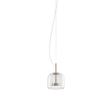 Load image into Gallery viewer, Jube S LED Pendant Light in Matt Gold/Crystal Transparent.
