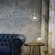 Load image into Gallery viewer, Jube S LED Pendant Light in living room.
