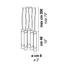 Load image into Gallery viewer, Lio Multi Light Pendant Light - line drawing.
