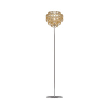 Load image into Gallery viewer, Minigiogali Floor Lamp in Crystal Amber/Glossy Chrome.
