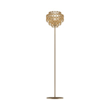 Load image into Gallery viewer, Minigiogali Floor Lamp in Crystal Amber/Matt Bronze.
