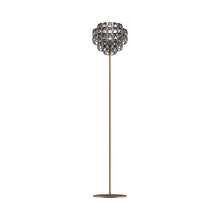 Load image into Gallery viewer, Minigiogali Floor Lamp in Crystal Black Nickel/Matt Bronze.
