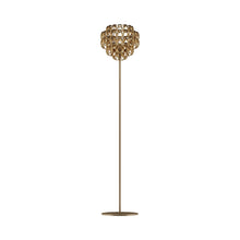 Load image into Gallery viewer, Minigiogali Floor Lamp in Crystal Gold/Matt Bronze.
