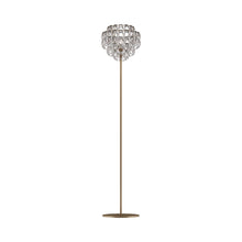 Load image into Gallery viewer, Minigiogali Floor Lamp in Crystal Silver/Matt Bronze.

