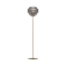 Load image into Gallery viewer, Minigiogali Floor Lamp in Crystal Smoky/Matt Bronze.
