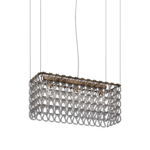 Load image into Gallery viewer, Minigiogali Rectangular Pendant Light in Crystal Smoky/Matt Bronze.
