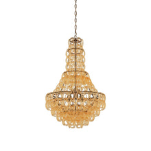 Load image into Gallery viewer, Minigiogali SP CLA Chandelier in Crystal Amber/Matt Bronze.
