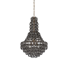 Load image into Gallery viewer, Minigiogali SP CLA Chandelier in Crystal Black Nickel/Matt Bronze.
