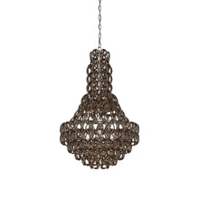 Load image into Gallery viewer, Minigiogali SP CLA Chandelier in Crystal Bronze/Glossy Chrome.
