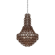 Load image into Gallery viewer, Minigiogali SP CLA Chandelier in Crystal Copper/Glossy Chrome.
