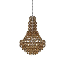 Load image into Gallery viewer, Minigiogali SP CLA Chandelier in Crystal Gold/Glossy Chrome.
