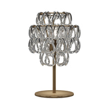 Load image into Gallery viewer, Minigiogali Table Lamp in Crystal Silver/Matt Bronze.
