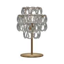 Load image into Gallery viewer, Minigiogali Table Lamp in Crystal Transparent/Matt Bronze.
