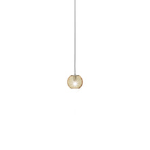 Load image into Gallery viewer, Oto Pendant Light in Amber Striped (Small).
