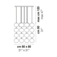 Load image into Gallery viewer, Oto Sp Cub Chandelier - line drawing.
