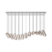 Load image into Gallery viewer, Oto Sp Fc Linear Pendant Light in Mirrored Steel/Smoky Striped.
