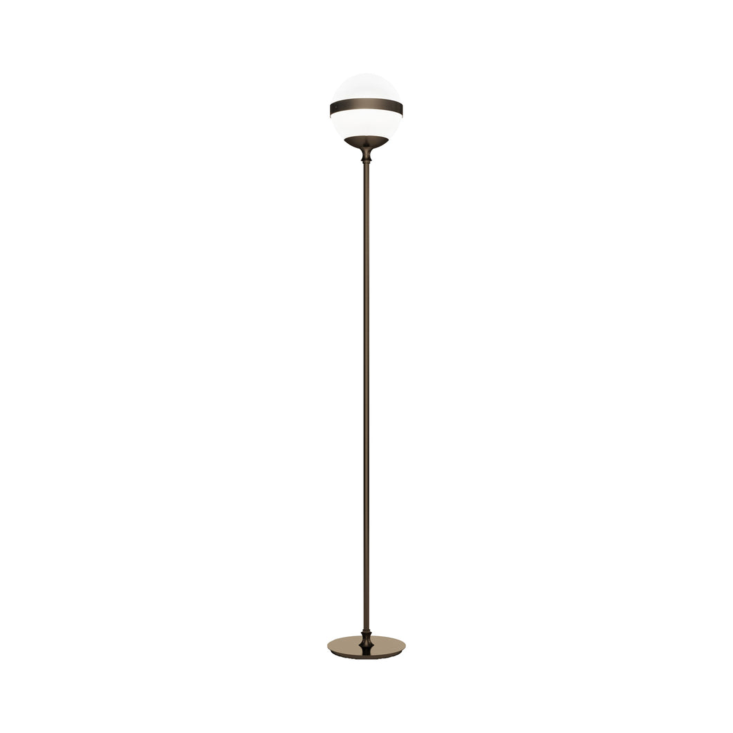 Peggy Floor Lamp in Antique Brass.