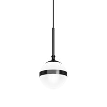 Load image into Gallery viewer, Peggy Pendant Light in Glossy Black (1-Light).
