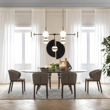 Load image into Gallery viewer, Peggy Pendant Light in dining room.
