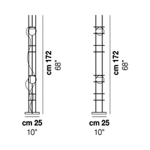 Load image into Gallery viewer, Plot Frame LED Floor Lamp - line drawing.
