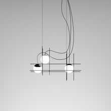 Load image into Gallery viewer, Plot Frame LED Pendant Light in Detail.
