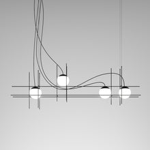 Load image into Gallery viewer, Plot Frame LED Pendant Light in Detail.

