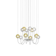 Load image into Gallery viewer, Puppet Chandelier in Multicolor 2/Glossy Chrome (12-Light).
