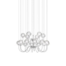 Load image into Gallery viewer, Puppet Chandelier in Crystal Transparent/Glossy Chrome (18-Light).
