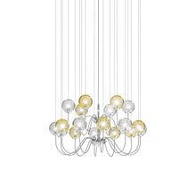 Load image into Gallery viewer, Puppet Chandelier in Multicolor 2/Glossy Chrome (18-Light).
