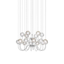 Load image into Gallery viewer, Puppet Chandelier in Multicolor 3/Glossy Chrome (18-Light).
