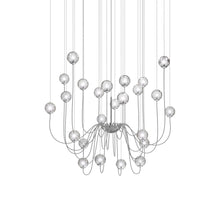 Load image into Gallery viewer, Puppet Chandelier in Crystal Transparent/Glossy Chrome (24-Light).
