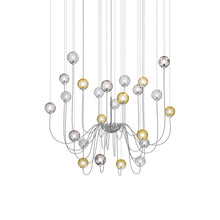 Load image into Gallery viewer, Puppet Chandelier in Multicolor 1/Glossy Chrome (24-Light).
