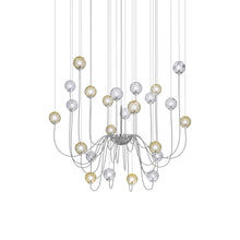 Load image into Gallery viewer, Puppet Chandelier in Multicolor 2/Glossy Chrome (24-Light).
