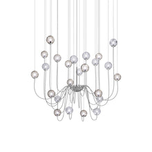 Load image into Gallery viewer, Puppet Chandelier in Multicolor 3/Glossy Chrome (24-Light).
