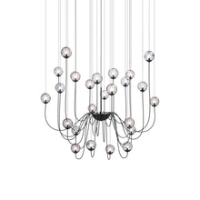 Load image into Gallery viewer, Puppet Chandelier in Multicolor 3/Matt Black (24-Light).
