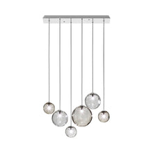 Load image into Gallery viewer, Puppet Linear Pendant Light in Multicolor 3/Glossy Chrome (6-Light).
