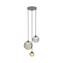 Load image into Gallery viewer, Puppet Multi Light Pendant Light in Multicolor 1/Matt Black (3-Light).
